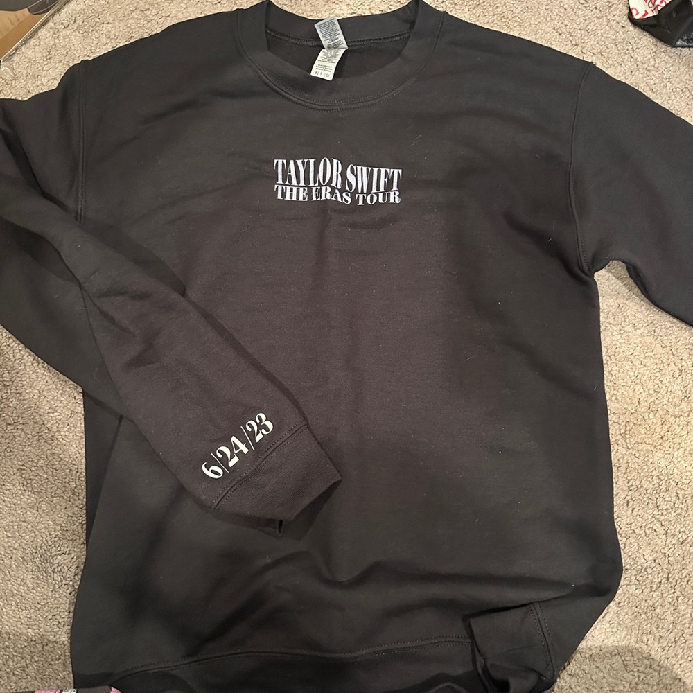 Black Taylor Swift The Eras Tour Sweatshirt